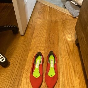 Rothys red point shoes